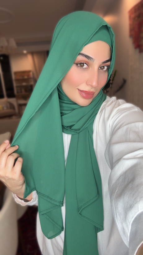 هدشال ساده جلوگرد _ تناژ سبز
